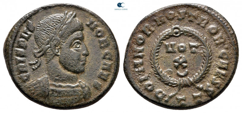 Crispus, as Caesar AD 316-326. Ticinum
Follis Æ

19 mm, 3,14 g



very fi...