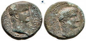 Macedon. Thessalonica. Nero with Divus Claudius AD 54-68. Bronze Æ