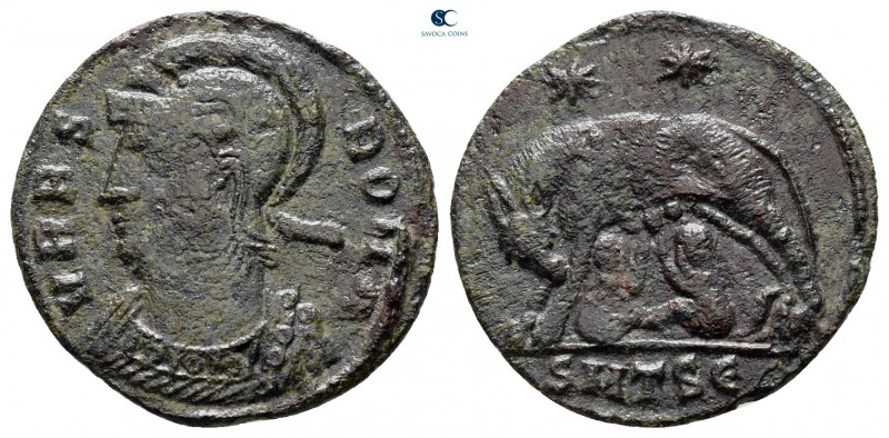 City Commemoratives AD 330-354. Thessaloniki
Follis Æ

17 mm, 1,76 g



v...