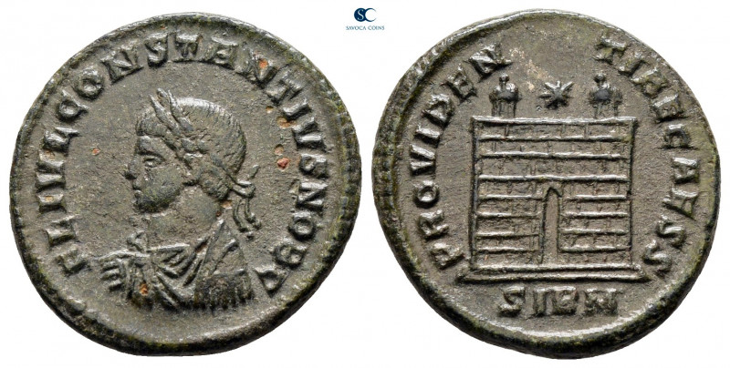 Constantius II, as Caesar AD 337-347. Sirmium
Follis Æ

18 mm, 3,07 g



...