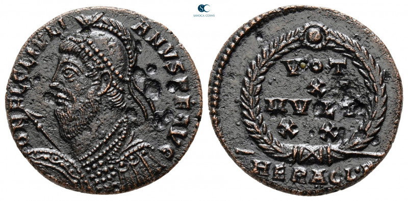 Julian II Apostate AD 360-363. Heraclea
Follis Æ

18 mm, 2,99 g



very f...