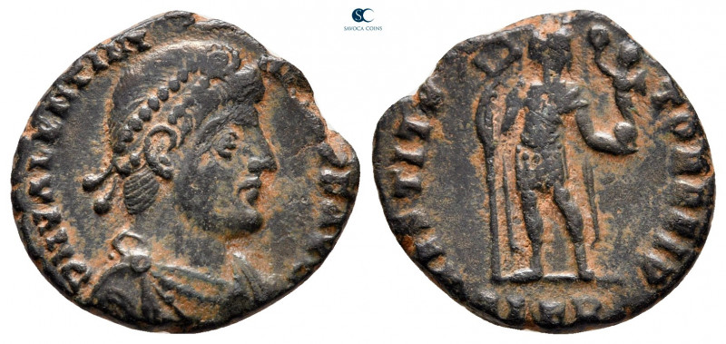 Valentinian I AD 364-375. Sirmium
Follis Æ

17 mm, 2,59 g



very fine