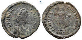 Theodosius I AD 379-395. Antioch. Follis Æ