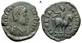 Theodosius I AD 379-395. Antioch. Follis Æ