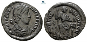Theodosius I AD 379-395. Constantinople. Follis Æ