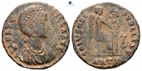 Aelia Flacilla AD 383-386. Antioch. Follis Æ