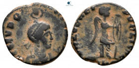 Aelia Eudoxia AD 400-404. Cyzicus. Follis Æ