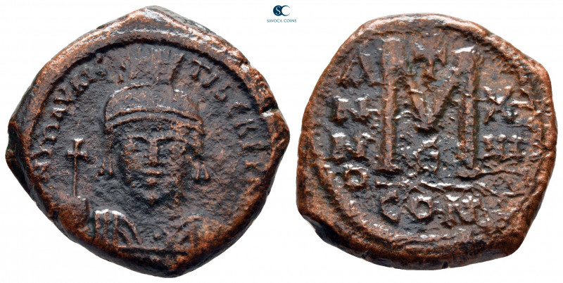 Maurice Tiberius AD 582-602. Constantinople
Follis or 40 Nummi Æ

26 mm, 11,5...