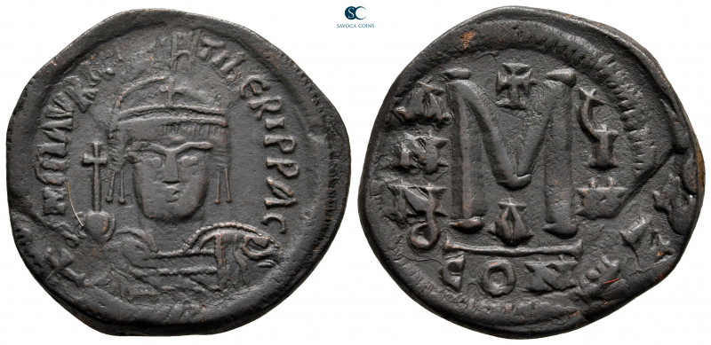 Maurice Tiberius AD 582-602. Constantinople
Follis or 40 Nummi Æ

30 mm, 12,0...