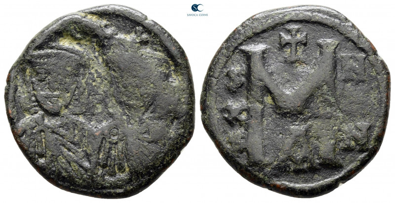 Nicephorus I, with Stauracius AD 802-811. Constantinople
Follis or 40 Nummi Æ
...