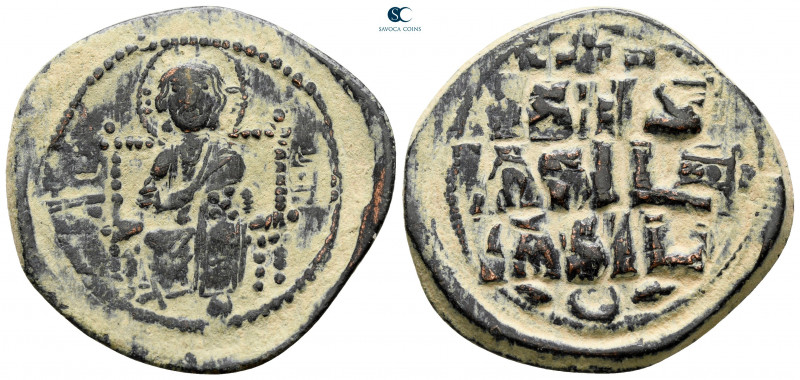 Constantine IX Monomachus AD 1042-1055. Constantinople
Anonymous Follis Æ

32...