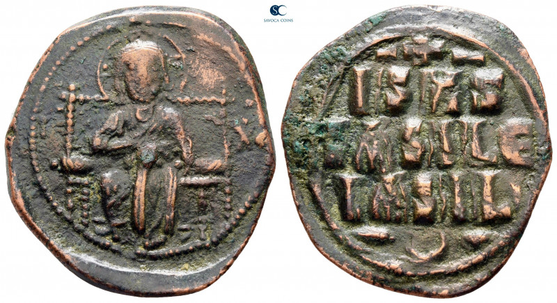 Constantine IX Monomachus AD 1042-1055. Constantinople
Anonymous Follis Æ

31...