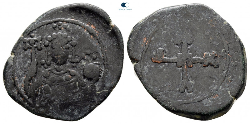 Manuel I Comnenus AD 1143-1180. Uncertain mint
Half Tetarteron Æ

20 mm, 2,75...