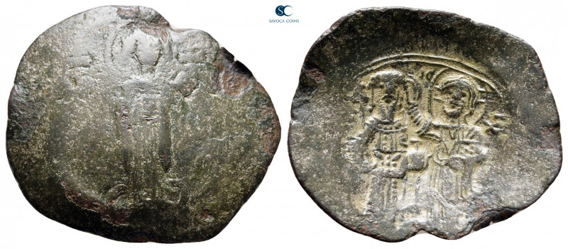 Andronicus I Comnenus AD 1183-1185. Constantinople
Trachy Æ

25 mm, 2,59 g
...