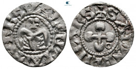 France. Provincial. Valence. Anonymous Bishops AD 1100-1200. Denier AR