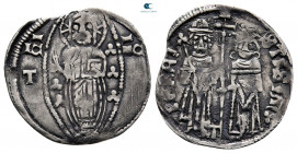 Serbia. Stefan Uroš IV Dušan, with Elena AD 1331-1355. Dinar AR