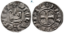 Crusaders, Principality of Achea. Philippe of Savoy AD 1301-1307. Denier Tournois BI