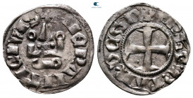 Crusaders, Principality of Achea. Philippe de Taranto AD 1307-1313. Denier Tournois BI