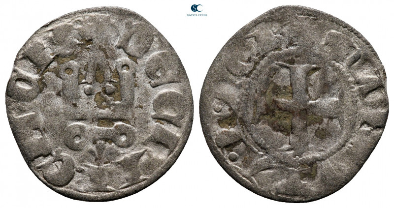 Principality of Achaea. Philippe de Taranto AD 1307-1313. 
Denier Tournois BI
...