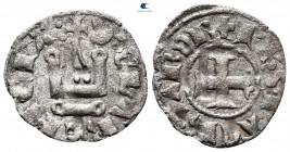 Principality of Achaea. Philippe de Taranto AD 1307-1313. Denier Tournois BI