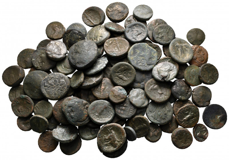 Lot of ca. 100 greek bronze coins / SOLD AS SEEN, NO RETURN!

nearly very fine