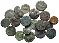 Lot of ca. 20 greek bronze coins / SOLD AS SEEN, NO RETURN!fine