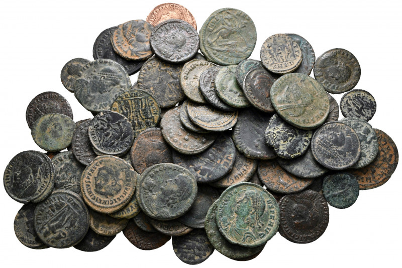 Lot of ca. 70 late roman bronze coins / SOLD AS SEEN, NO RETURN!

very fine