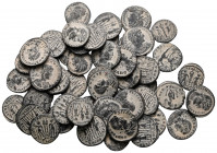 Lot of ca. 50 late roman bronze coins / SOLD AS SEEN, NO RETURN!very fine