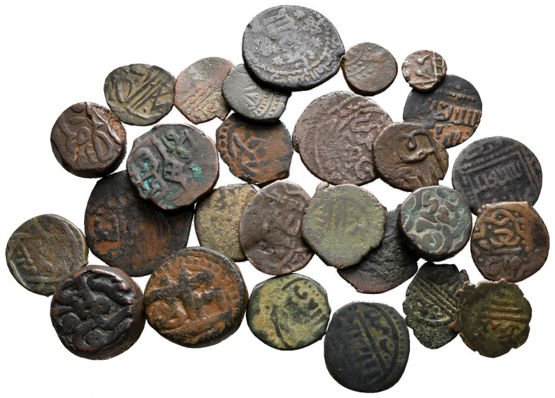 Lot of ca. 27 islamic bronze coins / SOLD AS SEEN, NO RETURN!

very fine