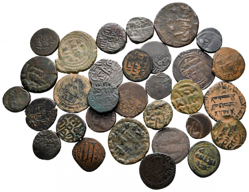 Lot of ca. 31 islamic bronze coins / SOLD AS SEEN, NO RETURN! 

very fine