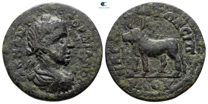 Lydia. Magnesia ad Sipylum. Gordian III AD 238-244. 
Bronze Æ

23 mm, 7,88 g...