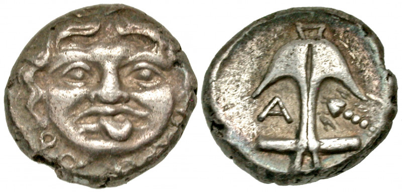 Thrace, Apollonia Pontika. 4th century B.C. AR drachm (13.6 mm, 2.70 g, 3 h). Go...