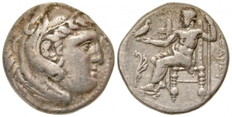 Macedonian Kingdom. Alexander III. AR drachm (17.6 mm, 4.04 g, 1 h). struck ca. ...