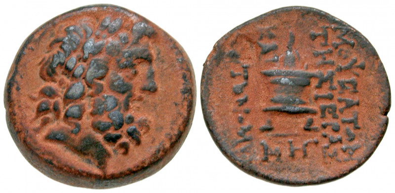 Cilicia, Mopsus. 164-27 BC. AE tetrachalkon (22.8 mm, 10.65 g, 1 h). Laureate he...