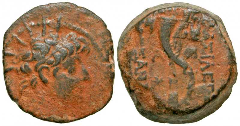 Seleukid Kingdom. Alexander II Zebinas. 128-122 B.C. AE 20 (20.2 mm, 7.46 g, 1 h...