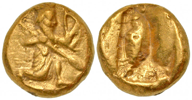 Achaemenid Kingdom. Darios I to Xerxes II. Ca. 485-420 B.C. Gold Daric (15.5 mm,...