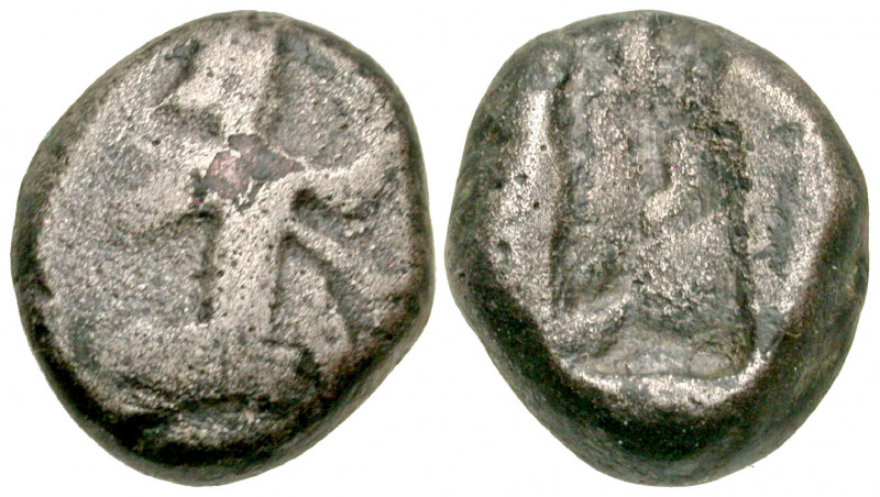 Achaemenid Kingdom. Xerxes II to Artaxerxes II. Ca. 420-375 B.C. AR fourree sigl...