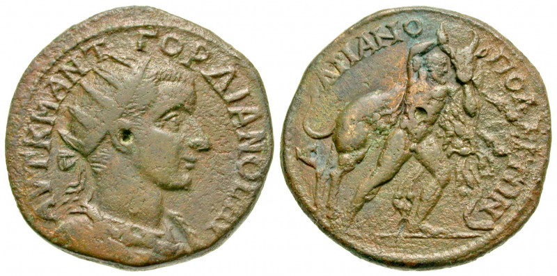 Thrace, Hadrianopolis. Gordian III. A.D. 238-244. AE 30 (29.5 mm, 14.42 g, 9 h)....