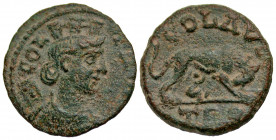 Troas, Alexandria Troas. Pseudo-autonomous. Time of Trebonianus Gallus, A.D. 251-253. AE 21 (20.5 mm, 4.55 g, 1 h). COL TROA, turreted and draped bust...
