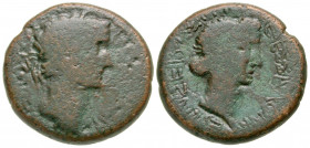 Phrygia, Laodicea ad Lycum. Augustus. 27 B.C.-A.D. 14 AE 19 (19 mm, 6.97 g, 12 h). Zeuxis Philalethes, magistrate. ΣEBAΣTOΣ, laureate head right; litu...