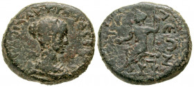 Pamphylia, Attaleia. Plautilla. Augusta, A.D. 202-205. AE 26 (26 mm, 13.41 g, 6 h). ΦΟΥΛΒΙΑ ΠΛΑΥΤΙΛΛΑ ЄΒΑ , draped bust of Plautilla right / ΑΤΤΑΛЄΩΝ,...