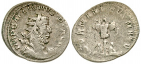 Pamphylia, Perge. Gallienus. A.D. 253-268. AE decassarion (30 mm, 15.47 g, 11 h). AVT K ΛI ΠO A-I ΓAΛΛIHN-O CЄB, laureate and draped bust right; I (ma...