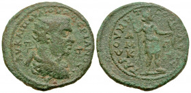 Cilicia, Tarsus. Valerian I. A.D. 253-260. AE 32 (32 mm, 22.19 g, 12 h). AV KAI Π OVAΛЄPIANOC CЄ Π Π, radiate, draped and cuirassed bust right / TAPCO...