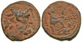 Syria, Seleucis and Pieria. Antiochia ad Orontem. Civic Issue. Time of Augustus, 27 B.C.-A.D. 14 AE dichalcon (21.3 mm, 7.63 g, 12 h). Dated CY 27 (5/...