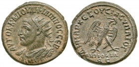 Syria, Seleucis and Pieria. Antiochia ad Orontem. Philip I. A.D. 244-249. BI tetradrachm (26.1 mm, 11.18 g, 1 h). Dated A.D. 248. AVTOK K M IOVΛI ΦIΛI...