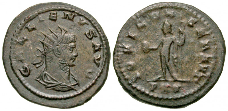 Gallienus. A.D. 253-268. BI antoninianus (21.9 mm, 3.77 g, 11 h). RIC says: "Asi...