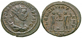 Probus. A.D. 276-282. BI antoninianus (21.5 mm, 3.46 g, 6 h). Antioch mint, struck A.D. 280-281. IMP C M AVR PROBVS P F AVG, radiate, draped and cuira...