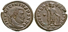 Licinius I. A.D. 308-324. AE follis (20.8 mm, 3.53 g, 12 h). mint of Ticinum, struck A.D. 313/14. IMP LICINIVS P F AVG, laureate head of Licinius righ...