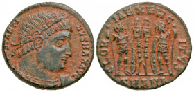 Constantine I. A.D. 307/10-337. AE follis (17 mm, 2.56 g, 12 h). Antioch mint, Struck A.D. 330-333. CONSTANTI-NVS MAX AVG, rosette and laurel diademed...