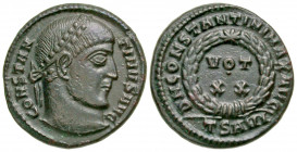 Constantine I. A.D. 307/10-337. AE follis (18.7 mm, 3.33 g, 6 h). Thessalonica mint, Struck A.D. 324. CONSTAN-TINVS AVG, laureate head of Constantine ...
